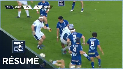 PRO D2 - Résumé FC Grenoble Rugby-USON Nevers: 34-10 - J23 - 2021-2022