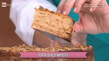 Natalia Cattelani a È sempre mezzogiorno: ricetta torta senza impasto, dolce di oggi Ha realizzato u