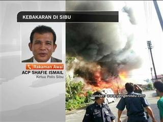 Perkembangan kebakaran di Sibu