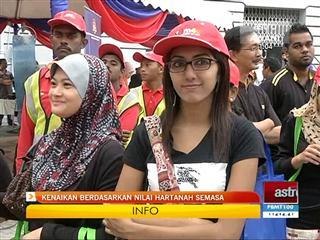 Kenaikan berdasarkan nilai hartanah semasa
