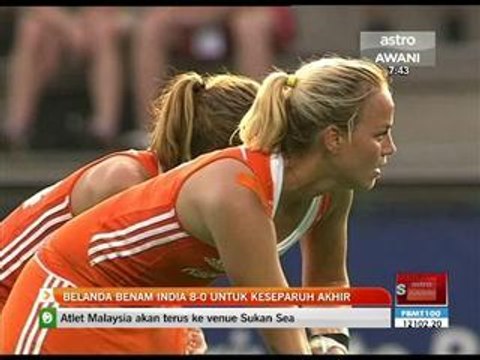 Belanda benam India 8-0 untuk separuh akhir