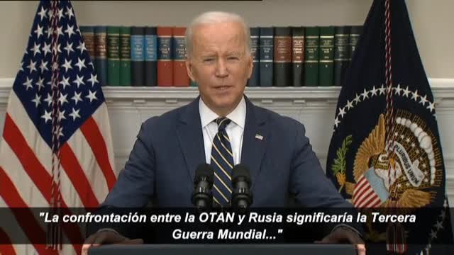 Biden: No vamos a combatir en una guerra contra Rusia en Ucrania. La confrontación entre la OTAN y Rusia sería la III Guerra Mundial