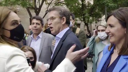 Feijóo inicia su campaña a presidir el PP en Valencia y Murcia