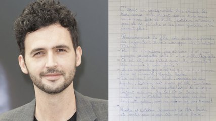 Un acteur de "Profilage" lance un appel pour retrouver la fillette qui a écrit et oublié son roman dans le train