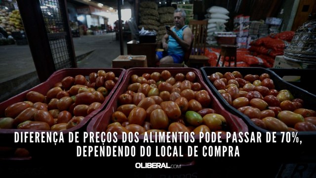 Diferença de preços dos alimentos pode passar de 70%, dependendo do local de compra; veja alguns exemplos