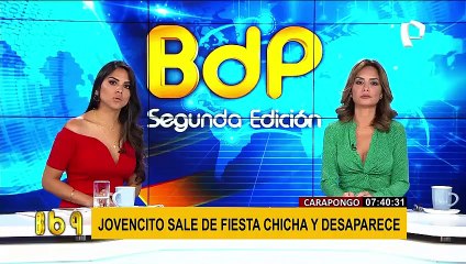 Madre busca sin descanso a su hijo desaparecido tras salir de una fiesta chicha