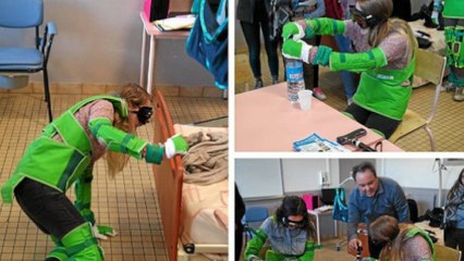 Un simulateur de vieillesse permet aux aides-soignants de comprendre les douleurs des personnes âgées