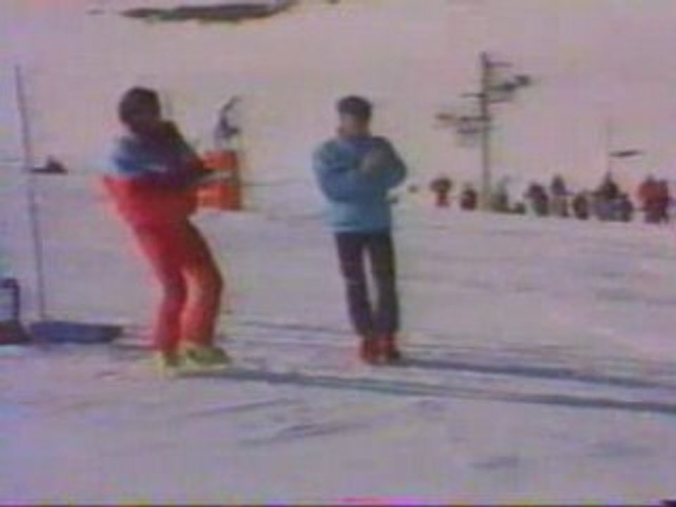 1992-Sandra gagne en slalom