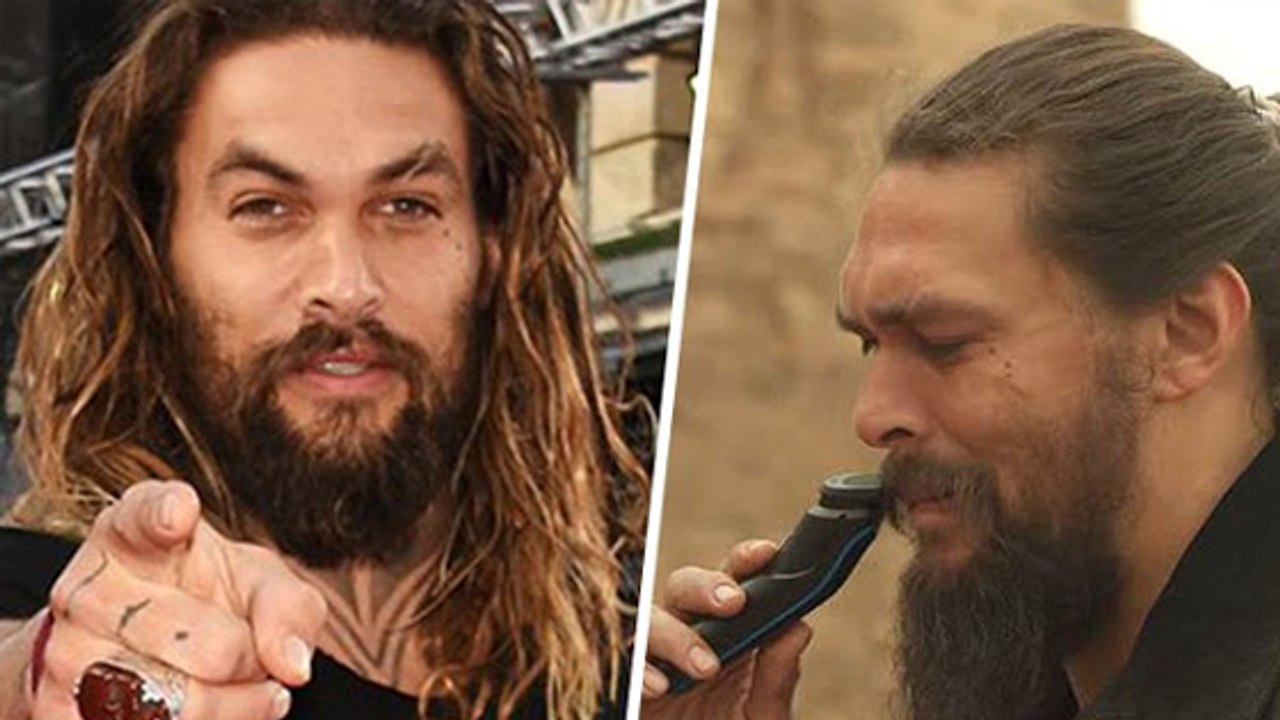 Jason Momoa : L'acteur rase totalement sa barbe pour la première fois depuis 2012 (VIDEO)