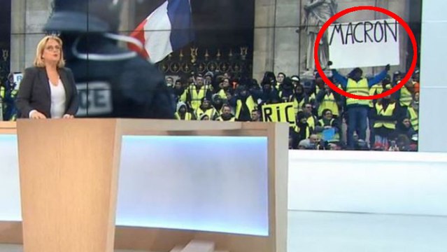Gilets jaunes : France 3 accusé de censurer une pancarte Macron dégage , la chaîne répond