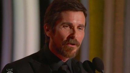 VIDEO - "Merci Satan" : le discours très étrange de Christian Bale lors des Golden Globes 2019