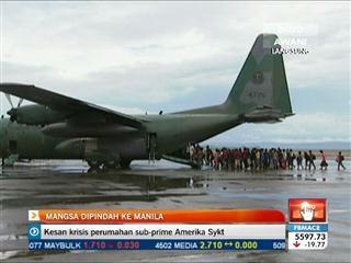 Mangsa taufan dipindah ke Manila