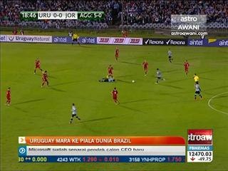 Uruguay pasukan terakhir layak ke Piala Dunia