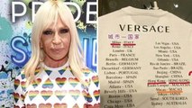 Une collection Versace fait polémique en Chine, la marque obligé de s'excuser