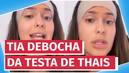 Após cirurgia, Thais Braz tem crise de riso com sinceridade da tia sobre sua testa