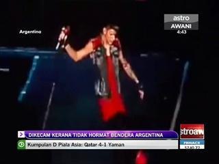 Dikecam kerana tidak hormat bendera Argentina