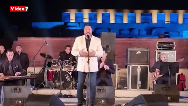 حضور جماهيرى كبير فى حفلة الفنان على الحجار بمهرجان أبيدوس الغنائى بسوهاج