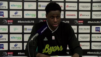 Au micro maritima: Jean-Michel Mipoka après la défaite de Fos contre Strasbourg
