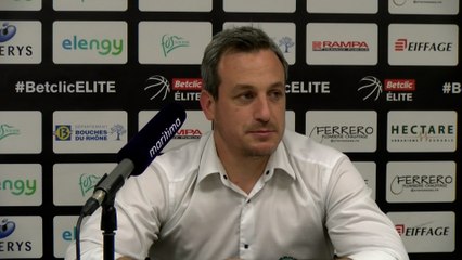 Au micro maritima: Rémi Giuitta après la défaite de Fos contre Strasbourg