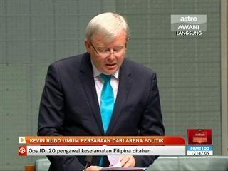 Kevin Rudd umum persaraan dari arena politik