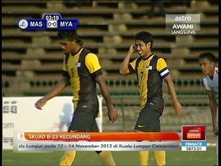 Skuad B-23 kecundang di tangan Myanmar