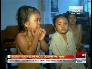 Taufan Haiyan bakal ancam Vietnam pagi Ahad