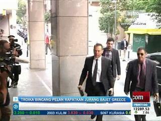 Troika bincang pelan rapatkan jurang bajet Greece