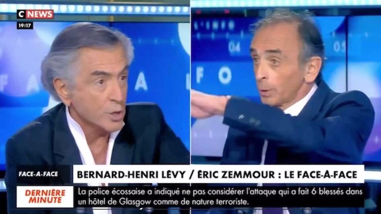 Éric Zemmour : accrochage très tendu avec Bernard Henri-Lévy sur CNews