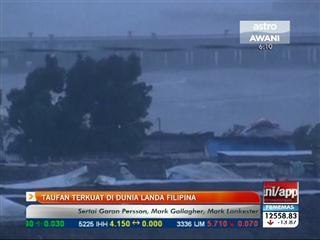 Taufan terkuat di dunia landa Filipina
