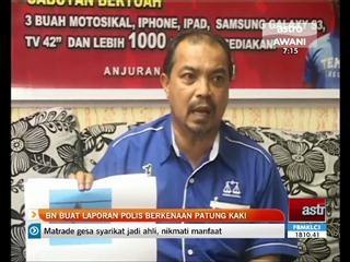 BN buat laporan polis berkenaan patung kaki