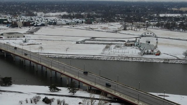 Wintry weather brings spring warmth to an abrupt end in the Southern Plains