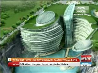 China bina hotel lima bintang bawah tanah pertama dunia