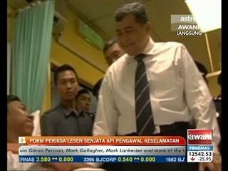 PDRM periksa lesen senjata api pengawal keselamatan