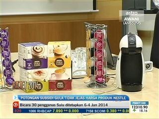Potongan subsidi gula tidak jejas harga produk Nestle