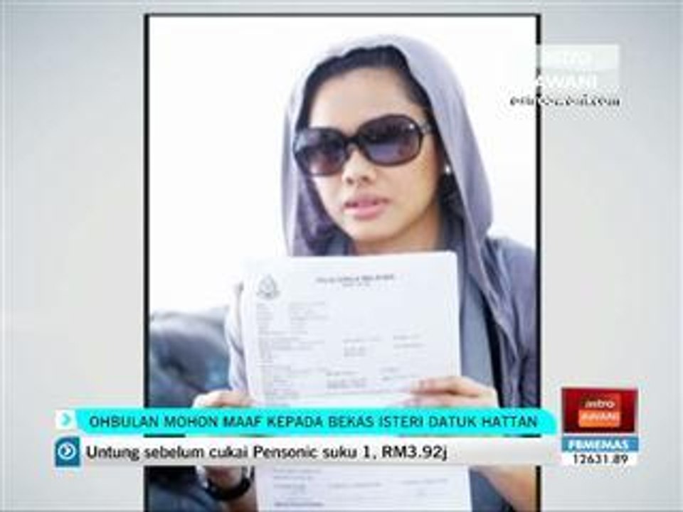Oh Bulan mohon maaf pada bekas isteri Datuk Hattan