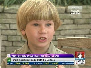 Anak bongsu Steve Irwin teruskan legasi