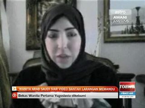 Wanita Arab Saudi siar video bantah larangan memandu