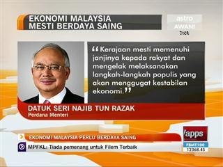 Ekonomi Malaysia perlu terus berdaya saing