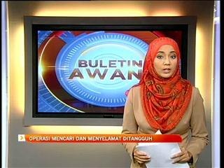 Operasi mencari dan menyelamat ditangguh