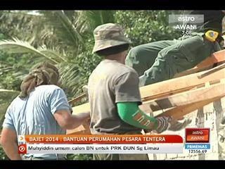 Bajet 2014 : Bantuan perumahan pesara tentera