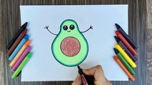 HOW TO DRAW AVOCADO,EASY DRAWING,STEP BY STEP DRAWING FOR KIDS,EASY ART