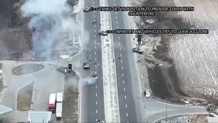  Ukraine War - Ukrainian Soldiers Knock Out Russian Tank With NLAW In Point Blank Ambush