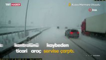 Kuzey Marmara Otoyolu’ndaki kaza kamerada