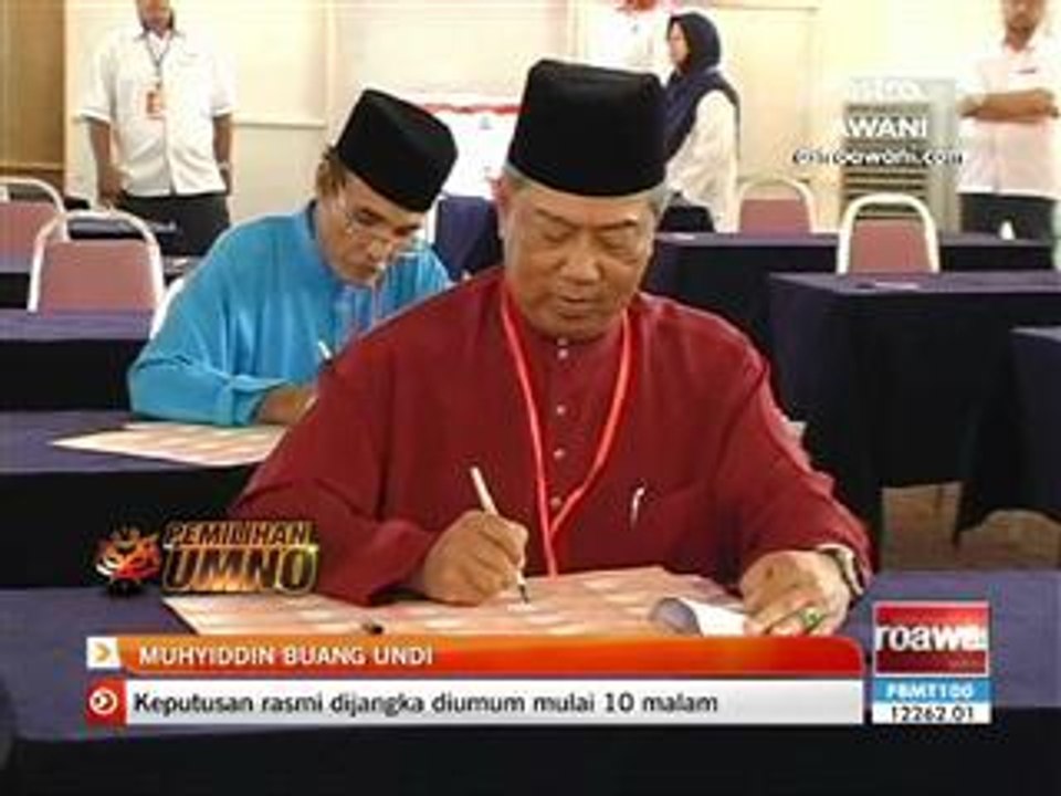 Muhyiddin buang undi
