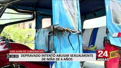 SJL: detienen a sujeto que intentó abusar de menor de 4 años en una mototaxi