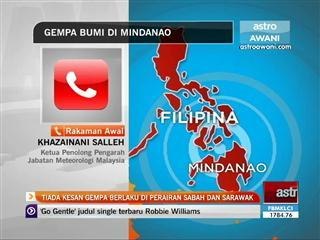 Tiada kesan gempa berlaku di perairan Sabah & Sarawak