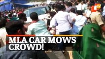 WATCH | Purported Video Of Odisha MLA’s Vehicle Driving Into Crowd