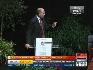 Krisis poitik Itali diselesaikan di parlimen
