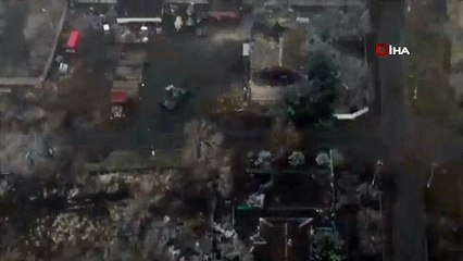 Ukrayna bir Rus tankına pusu! O anlar kamerada