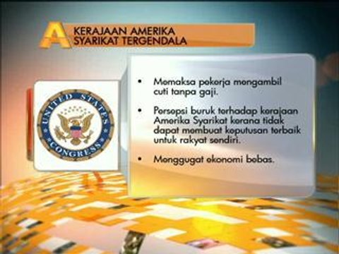 Kepentingan politik menyumbang kepada kerajaan AS terhenti